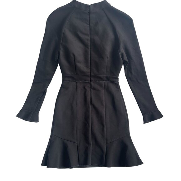 Revolve N/Nicholas Black Ponti Long Sleeve Mini Sheath Dress Size 4 NWT $395 - Picture 4 of 12